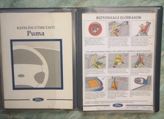 Ford Puma 1999 kezelési útmutató