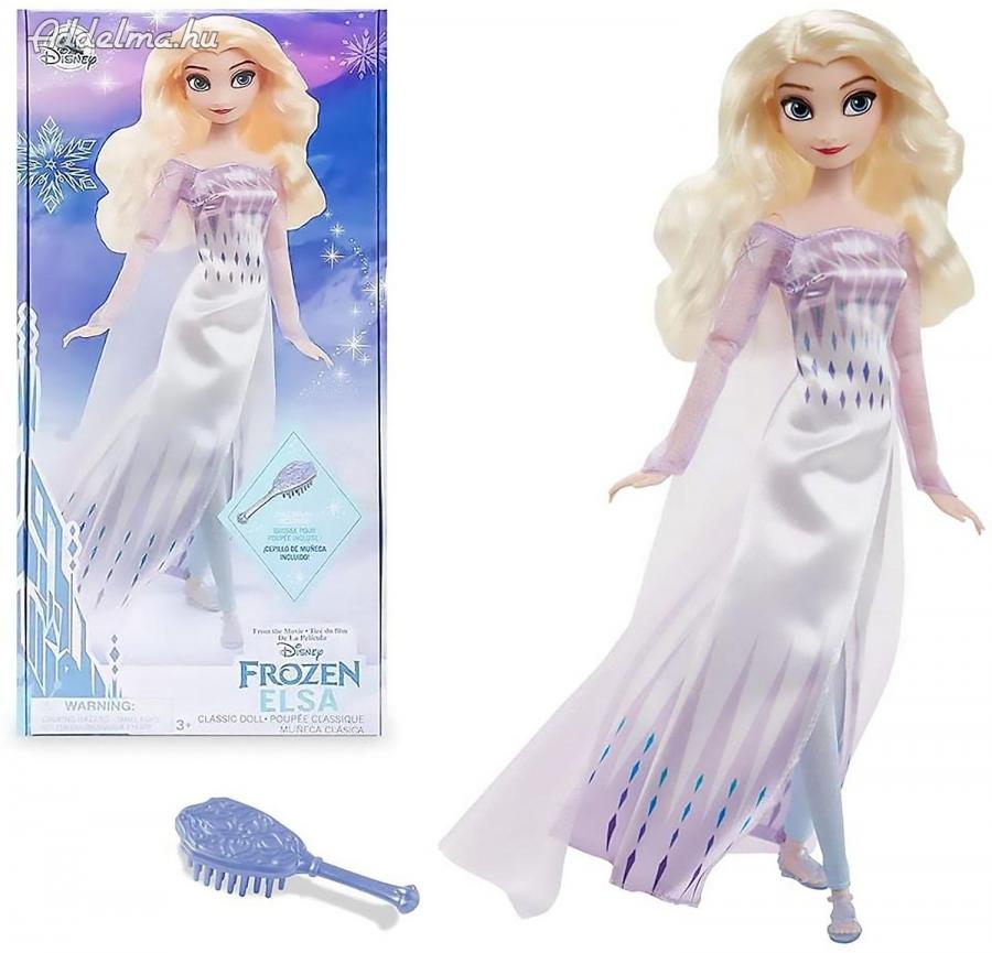 Frozen Jégvarázs Elza fehér ruhában baba 28 cm Disney Store