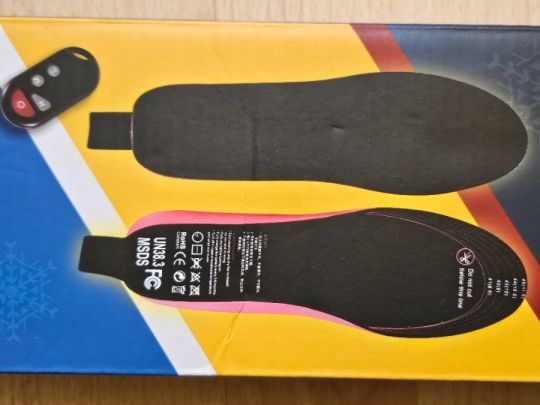 Fűthető talpbetét távvezérlővel