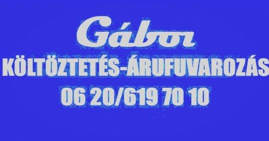 Gábor Költöztetés, Árufuvarozás, Tehertaxi