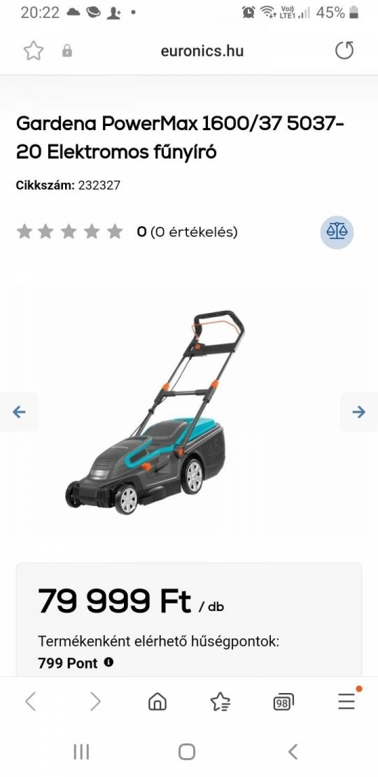 Gardena fűnyíró