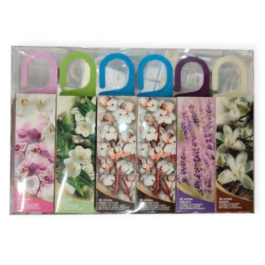 Gardrób légfrissítő szett – 6 illattal: levendula, orchidea