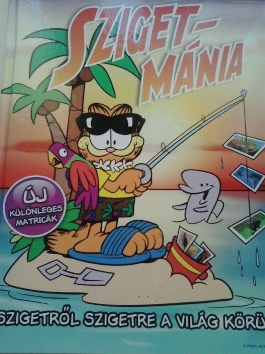 Garfieldos albumok nem beragasztott teljes sor matricákkal