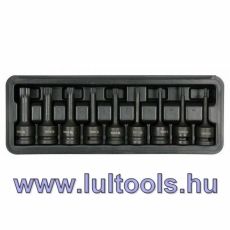 Gépi hosszú bit dugókulcs klt. 9 r. Spline 1/2" M4-M16 CrMo