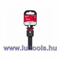 Gépi hosszú dugókulcs 1/2" 8 mm CrMo MILWAUKEE