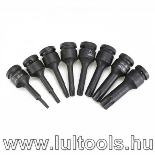 Gépi torx készlet T30-T80-ig