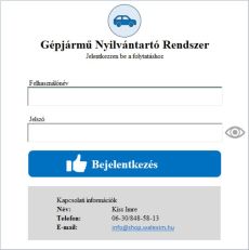 Gépjármű nyilvántartó