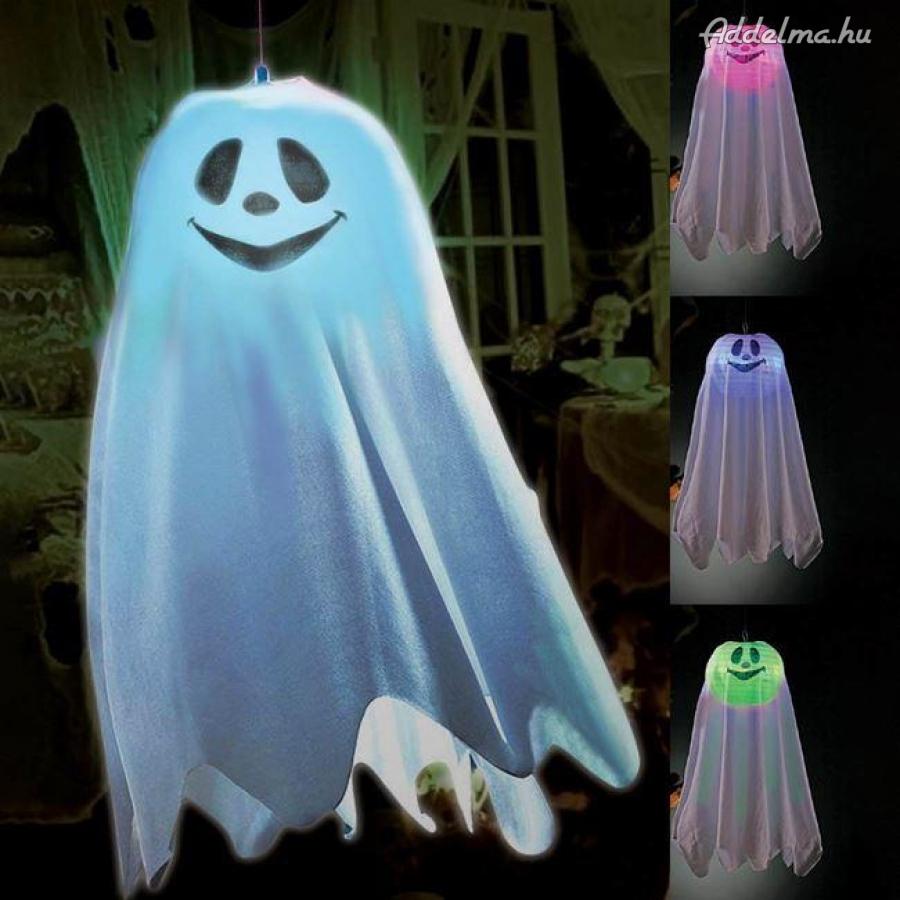 Ghost Halloween lámpa színes fénnyel 52cm