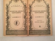 Goethe:Meister Vilmos Tanulóévei I-II.