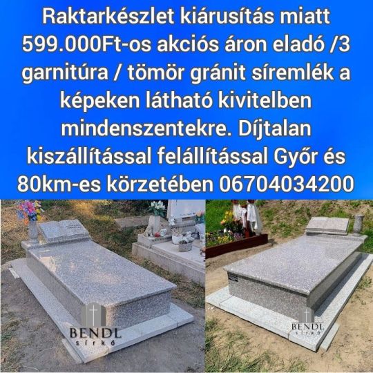 Gránit síremlékek akciós áron
