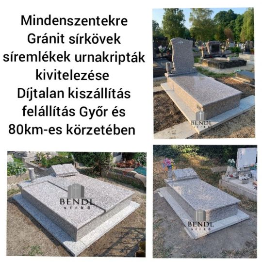 Gránit sírkövek urnakripták kivitelezése Mindenszentekre