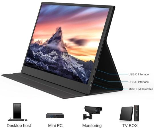 GXMO G156F hordozható FullHD kijelző 15.6 IPS (HDR)