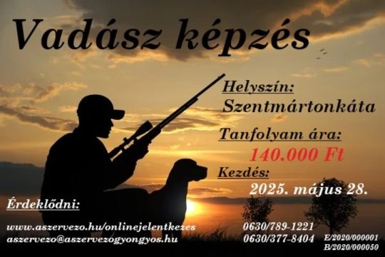 Vadász képzés