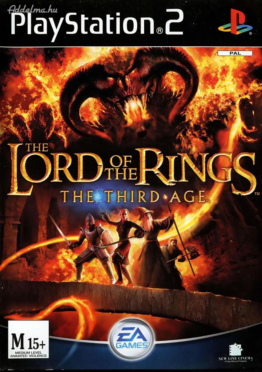 Gyűrűk ura The Lord of the rings The Third age Ps2 játék PAL