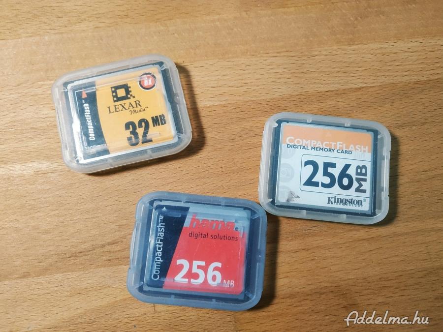Hama 256MB + Lexar Media 32MB Compact Flash kártya