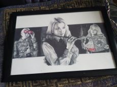 Harry Potter keretezett kép -új + Luna Lovegood figura