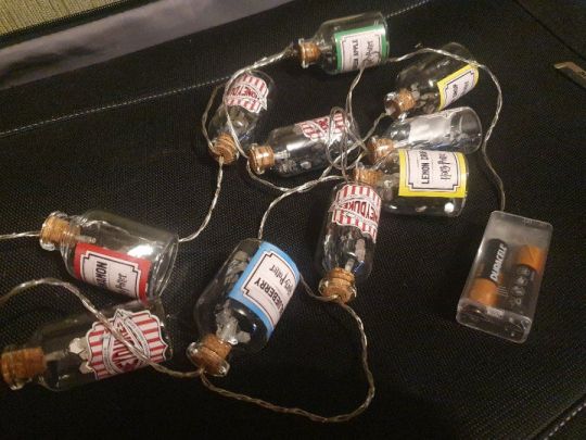 Harry Potter LED üveglámpás, bájital lámpafüzér-2 új füzér