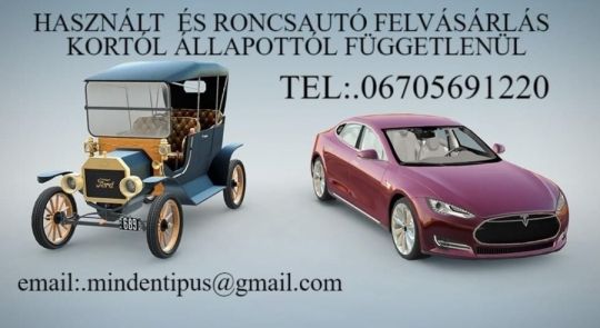 Használt és Roncsautó felvásárlása a nap legmagasabb árain!!