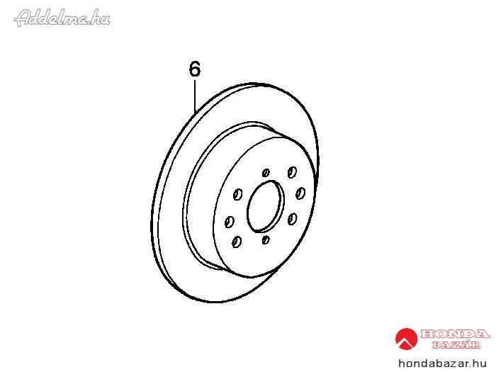 HÁTSÓ FÉKTÁRCSA CIVIC 2001-2003