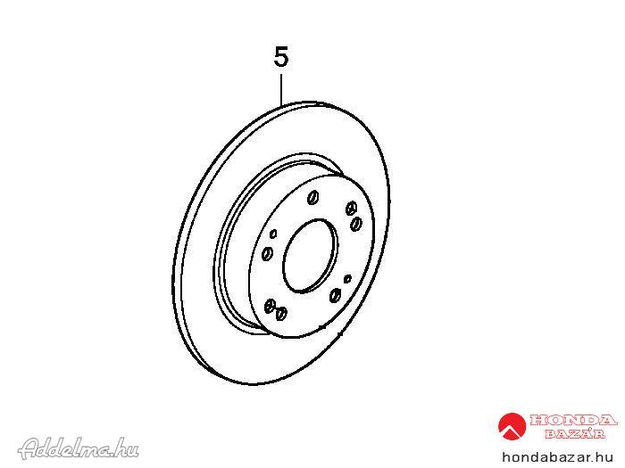 HÁTSÓ FÉKTÁRCSA
 CR-Z 2010-0