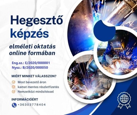 Hegesztő minősítő tanfolyam