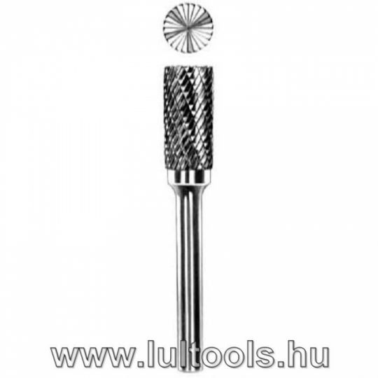 Hengeres homlokélű turbómaró kereszt fogazással - 6x16x56x6mm