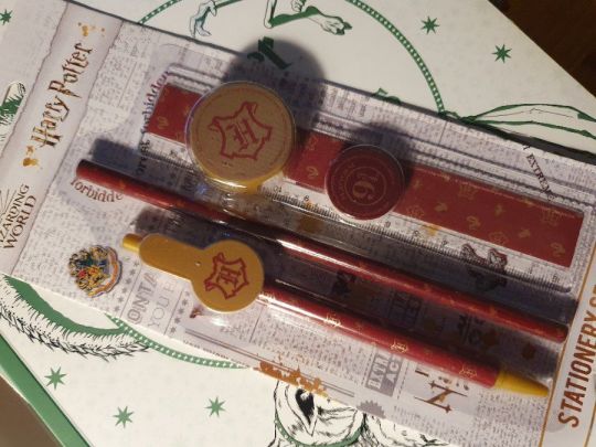 Hogwarts To Do List+Harry P. írószerek+Golden Egg Cinch Bag