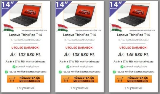 HUNgari(2 év) :D Lenovo ThinkPad T14 G1