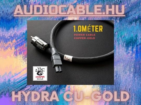 Hydra Cu-Gold Furutech Rhodium NCF C7 tápkábel 1Méter