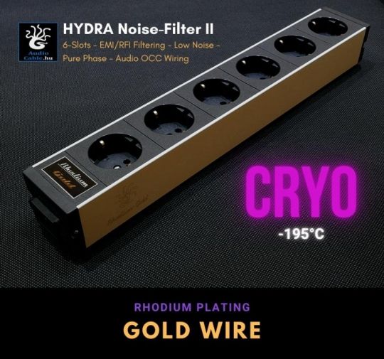 Hydra Rhodium-Gold 2 hálózati szűrős elosztó