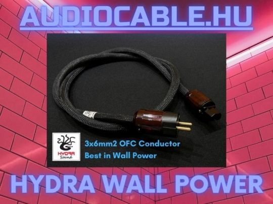 Hydra Wall Power Audio betápkábel 1Méter