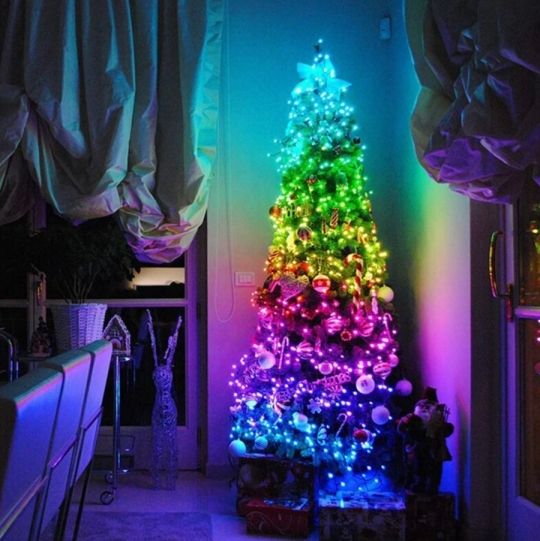 Ideal LED karácsonyi izzó égő RGB USB 10m 100db LED