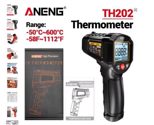 Infravörös hőmérő pisztoly (-50~600C) LCD Hódmezővásárhely