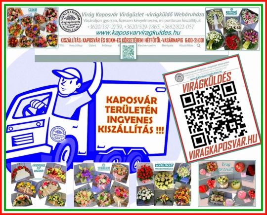 Ingyenes virágkiszállítás Kaposváron!