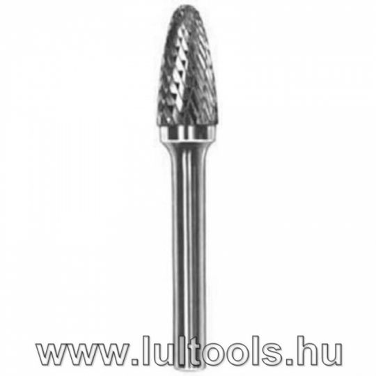 Ívelt kerek orrú turbómaró kereszt fogazással - 6x18x58x6mm