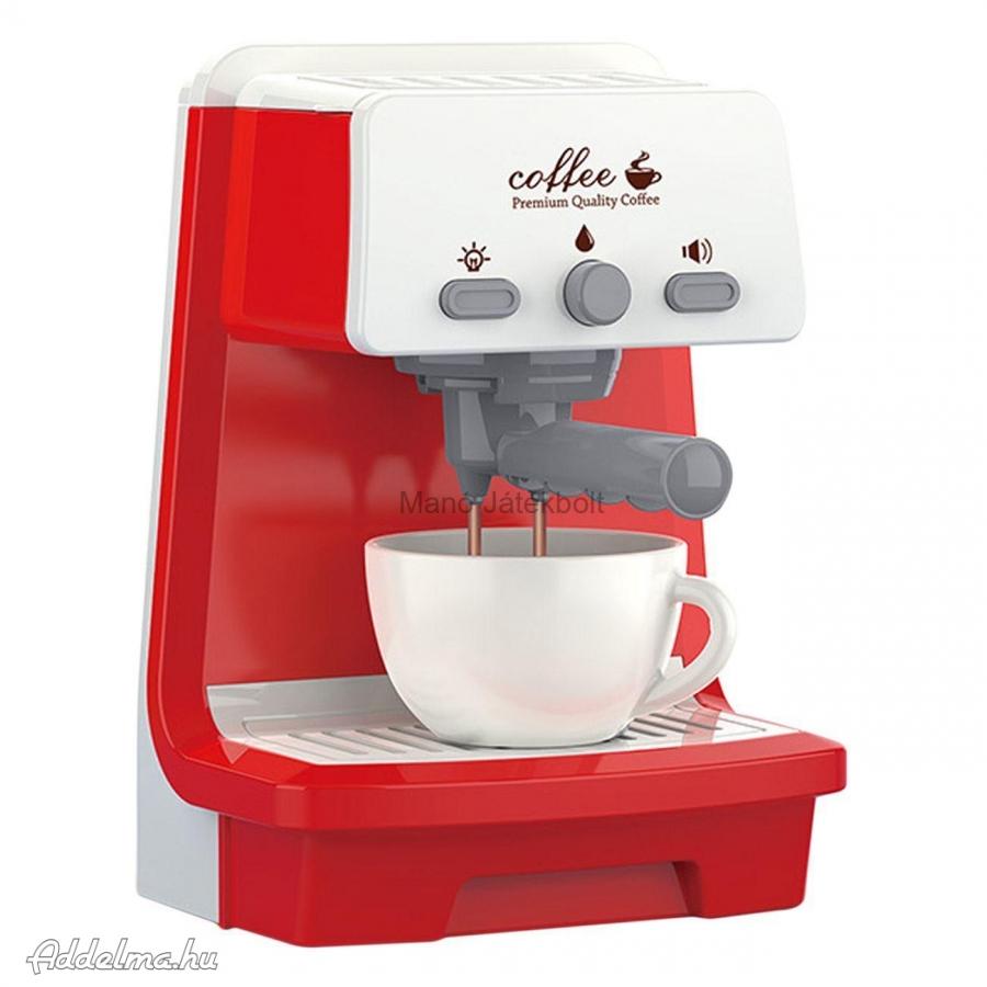 Játék automata kávéfőző piros