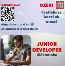 Junior fejlesztő - Diákmunka ősztől – Ozeki Kft.