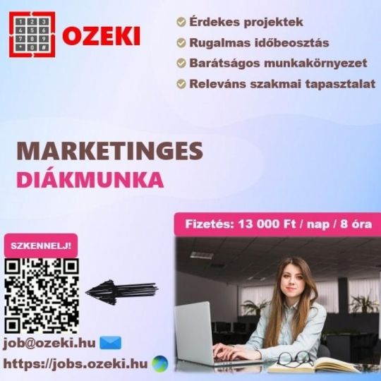 Junior online marketing asszisztens – Diákmunka