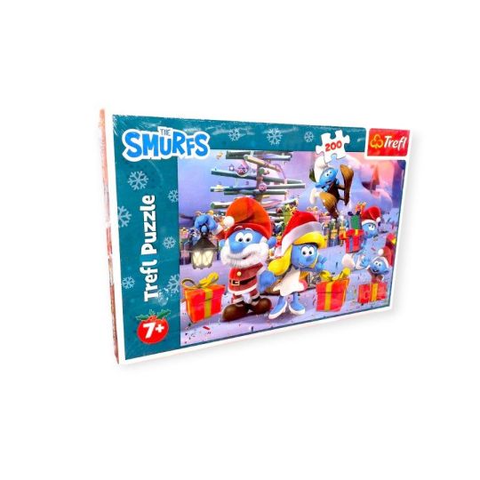 Karácsonyi Törpés Smurfs kirakó 200 darab – Trefl