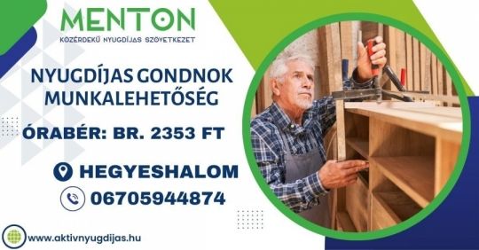 Karbantartó nyugdíjas munka