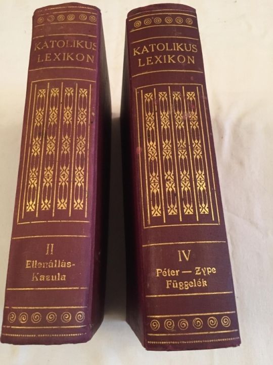 Katolikus lexikon II. IV. kötet.1931 és 1933