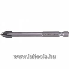 Keményfémlapkás fúró üvegre, csempére, kerámiára 10mm