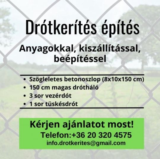 Kerítés építés Miskolc