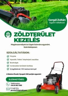 Kertek, Telkek, Telephelyek kaszálását Vállalom.