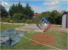 Kerti faházalapozás, beton lemezalap!