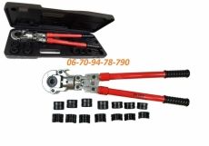 Kézi press, présszerszám 4db TH +4 db U préspofával