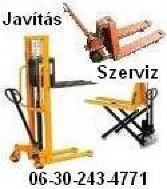 Kéziemelő raklapemelő békajavítás