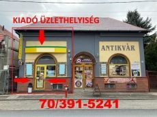 Kiadó üzlethelység biatorbágyi főúton
