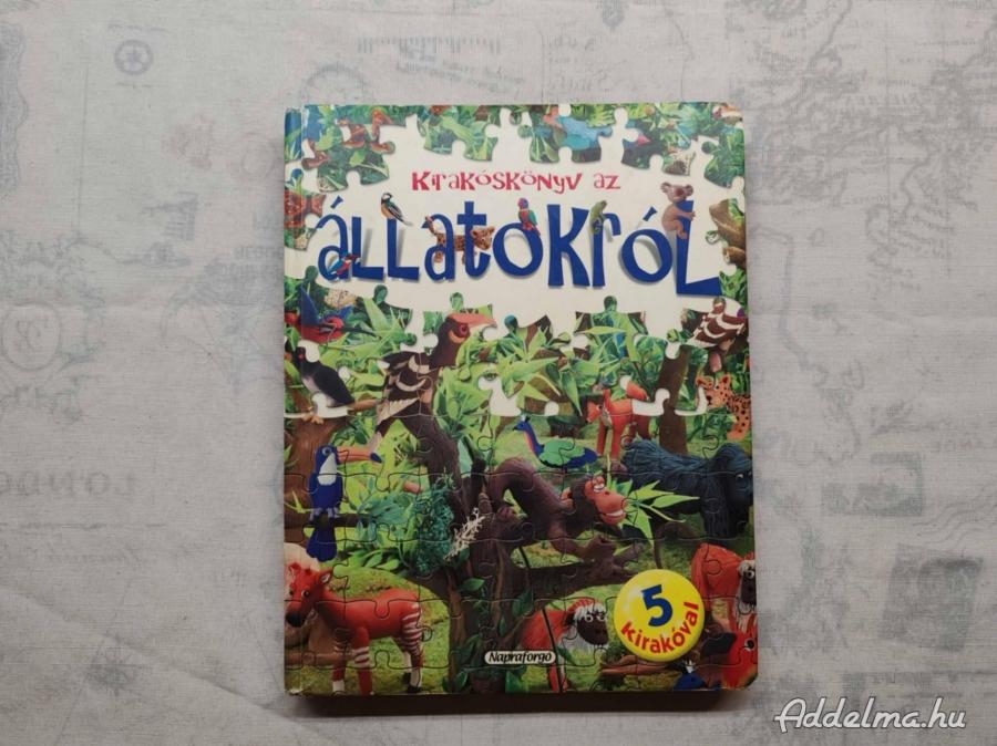 Kirakóskönyv az állatokról (Puzzle-könyv)