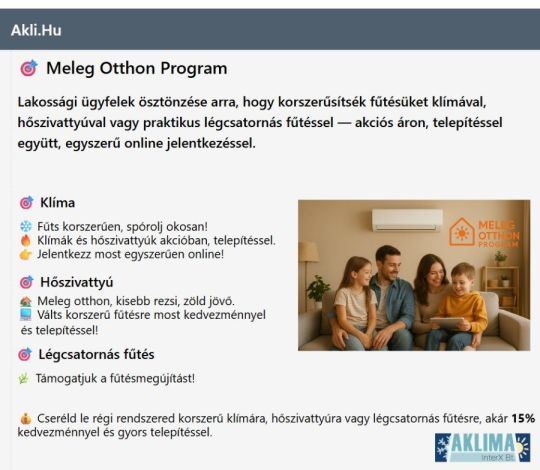 Klíma és hőszívattyú